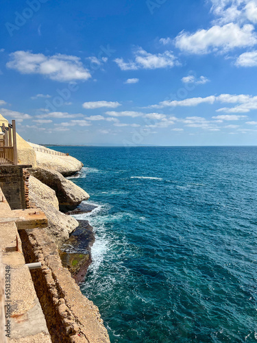 Beautiful sea view from cliff