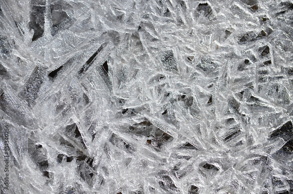ice on the window ice on the window