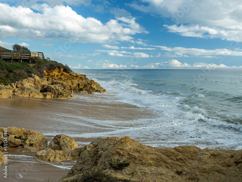The very beautiful Oura Beach in Albufeira on the Southern Portuguese coast. photo