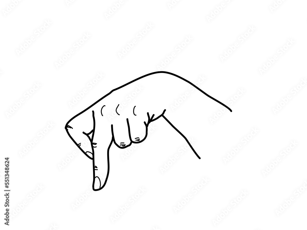 turkish signs language tid letter P - TİD turkish signs language tid letter P - TİD