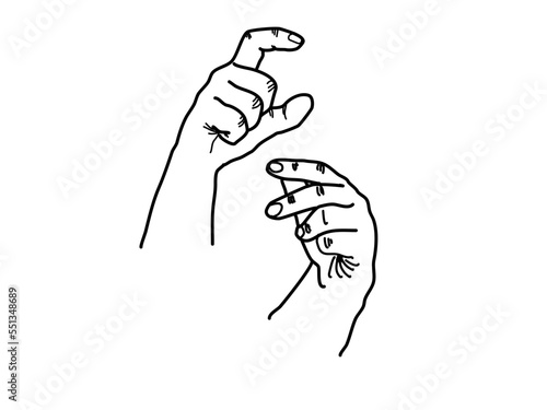 turkish signs language tid letter Ç - TİD