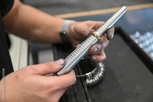 gold smith at work