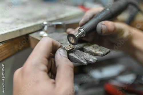 gold smith at work