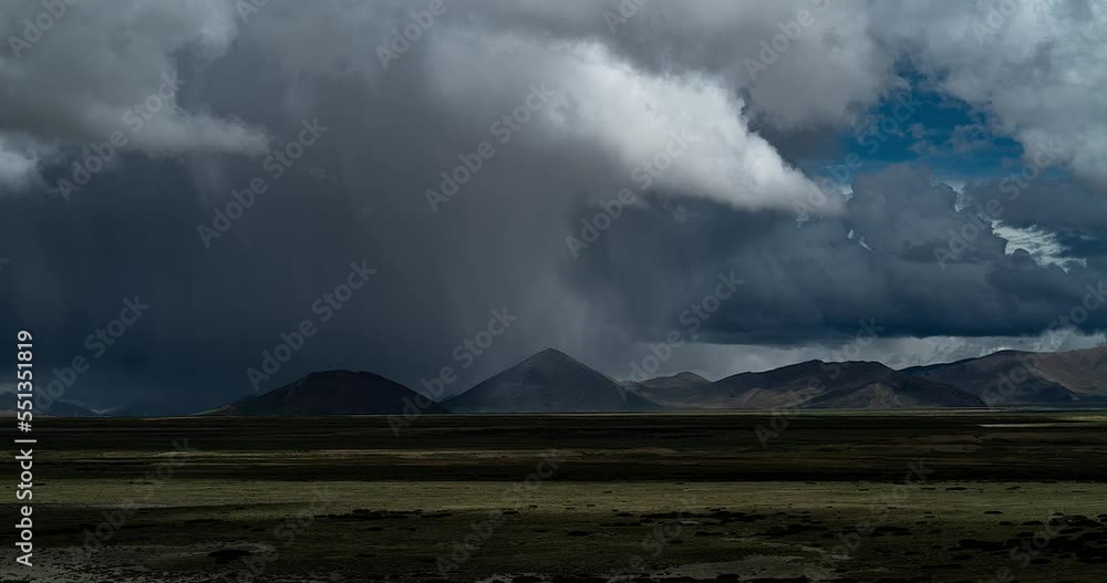 Storm clouds in the mountains of Tibet Storm clouds in the mountains of Tibet
