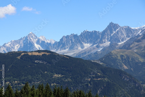 Mont Blanc massif Saint-Gervais-Les-Bains France Mont Joly 