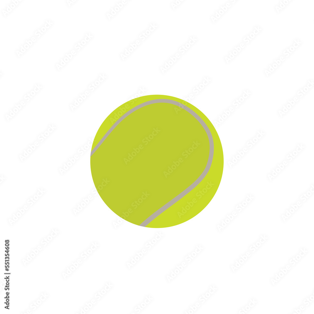 Tennis ball concept design stock illustration on white background Tennis ball concept design stock illustration on white background