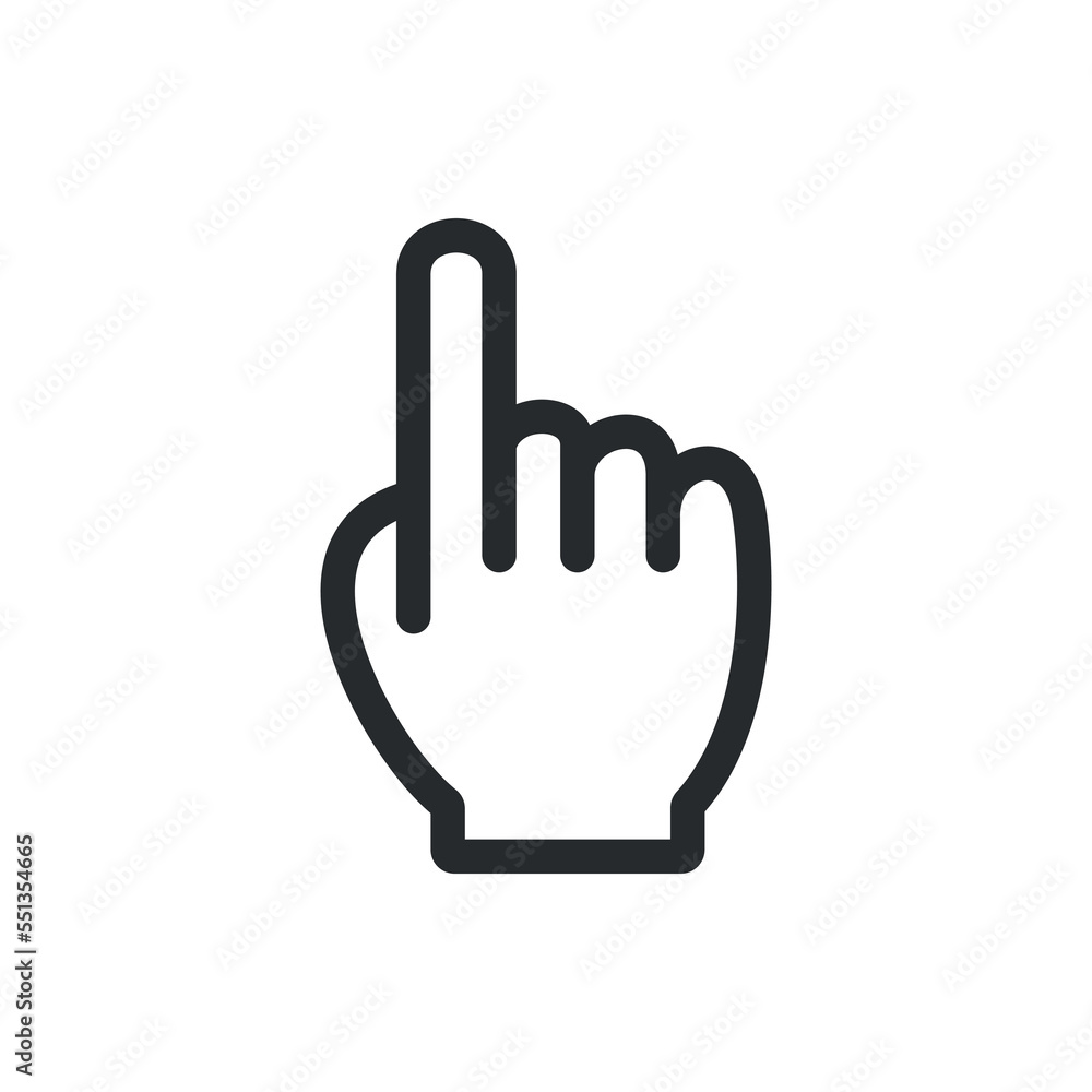 Click icon vector, simple illustration Click icon vector, simple illustration