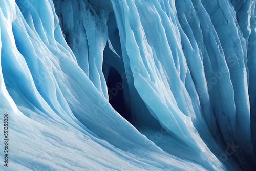 Wallpaper Mural blue glacier ice cave opening Torontodigital.ca