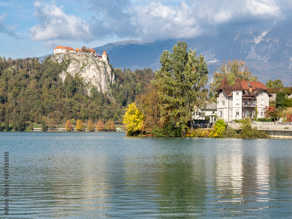 Lake Bled and Bled castle,   Slovenia