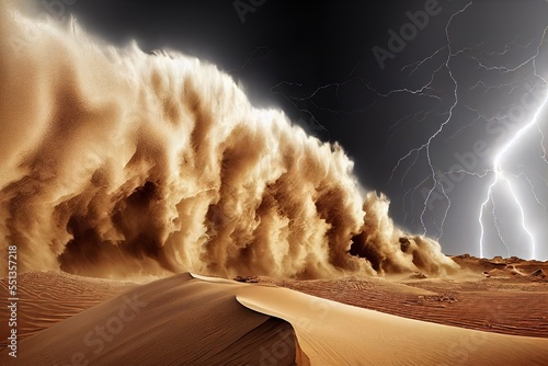 sandstorm landscape photo