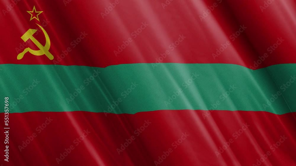 Transnistria Flag Waving Animation With High Quality Transnistria Flag Waving Animation With High Quality
