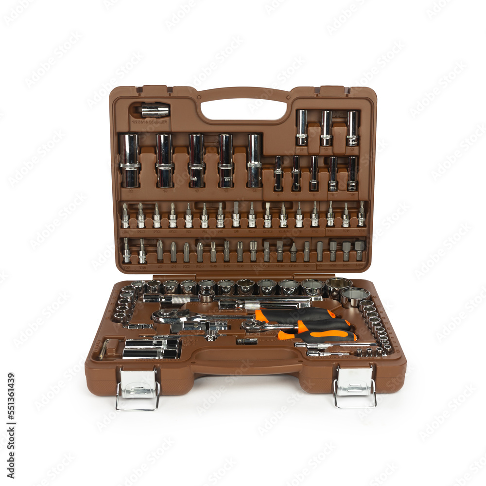 Toolbox, tools kit case detail close up instruments. set of tools car tool kit tool set background instruments for repair Toolbox, tools kit case detail close up instruments. set of tools car tool kit tool set background instruments for repair