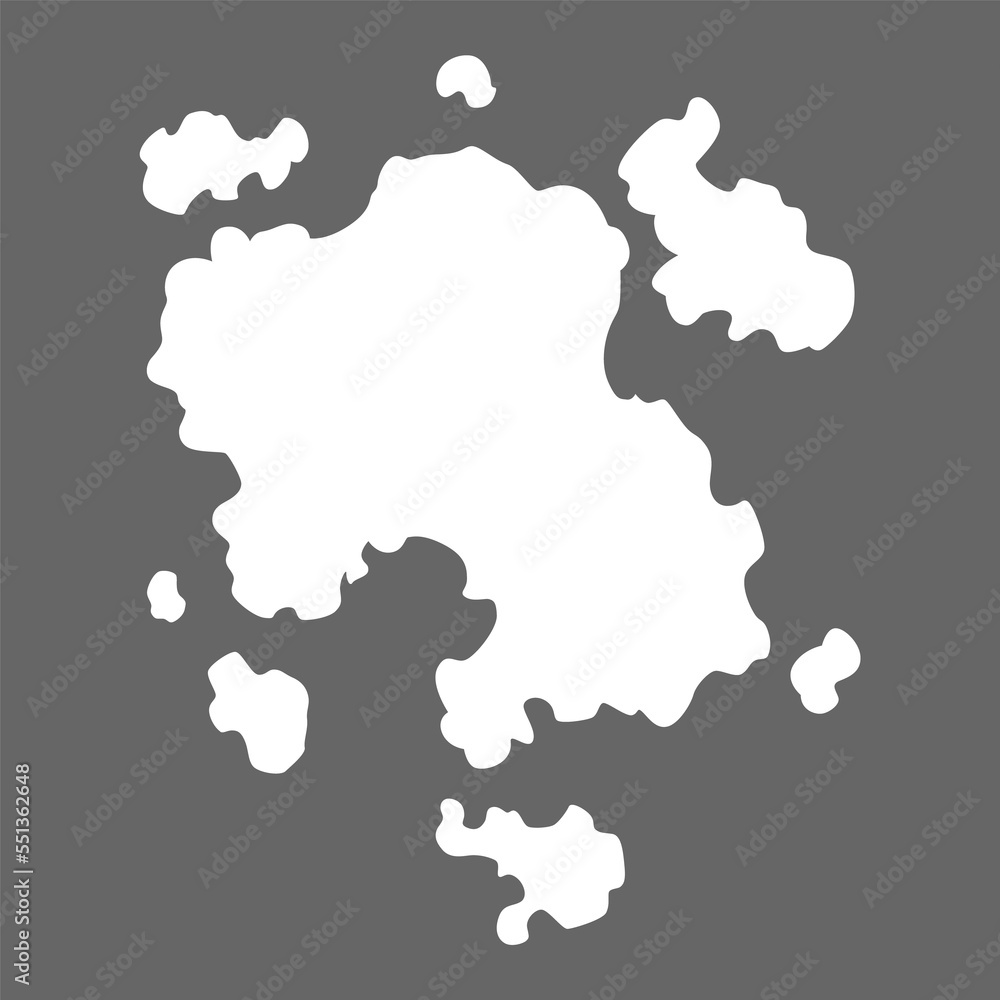 Smoke cloud icon. special effect of puff or steam cloud. Fire blast, smog or fume. Dust or vapor template. Cartoon design white element of comic book