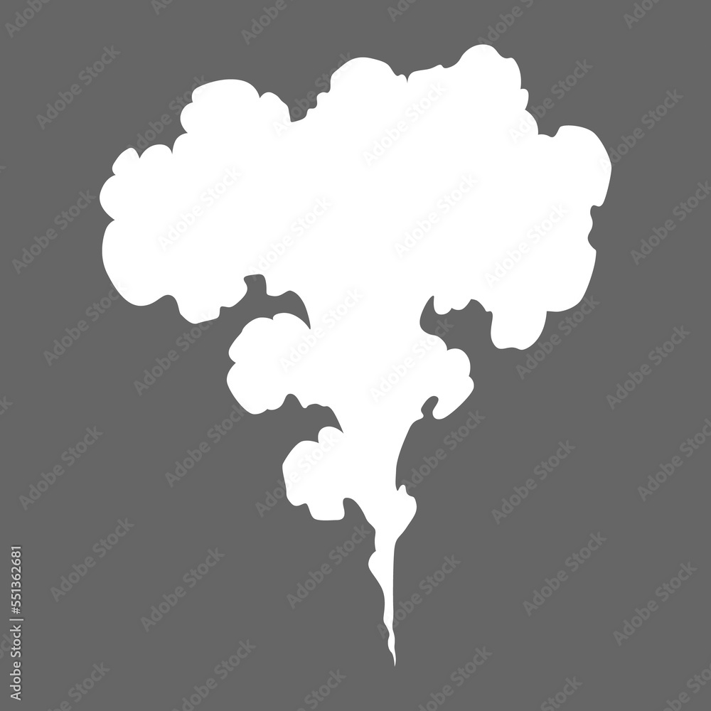 Smoke cloud icon. special effect of puff or steam cloud. Fire blast, smog or fume. Dust or vapor template. Cartoon design white element of comic book Smoke cloud icon. special effect of puff or steam cloud. Fire blast, smog or fume. Dust or vapor template. Cartoon design white element of comic book
