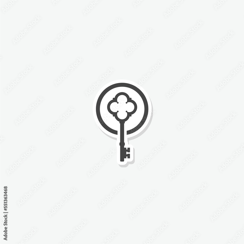 Key illustration logo sticker design Key illustration logo sticker design