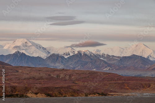 Denali National Park Alaska Scenic Landscape in Autumn