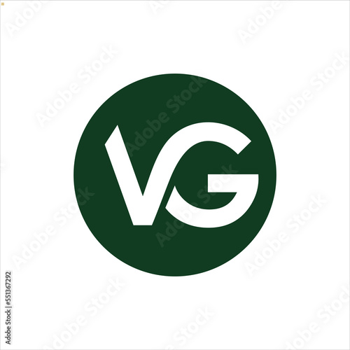 letter vg logo vector template