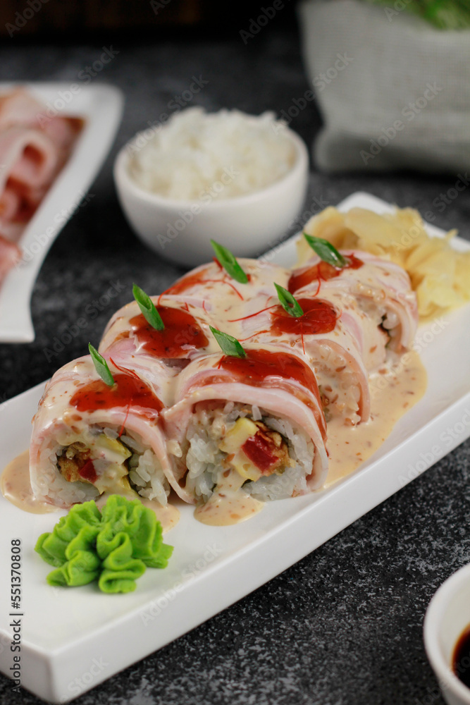 fresh rolls a with stuffing fresh rolls a with stuffing