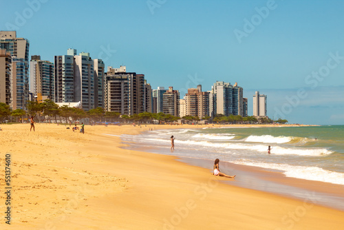Fototapeta Naklejka Na Ścianę i Meble -  beach state   of Itapoa Itaparica, Vila Velha, Vitoria, Espirito Santo, Brazil