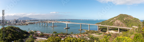 Panorâmica da terceira ponte Vila Velha Vitória, Espirito Santo, Brasil