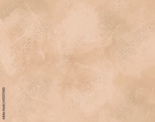 Abstract watercolor painting texture. Brushed and splashed surface, digital content. Copy space empty background for creative projects. Brown and beige color. 