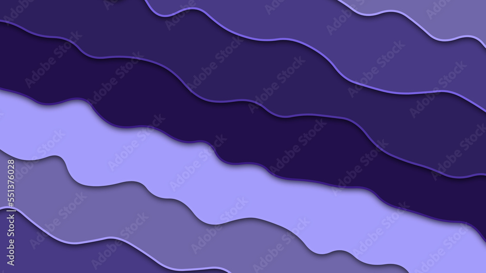 Illustration of a purple background with wavy stripes