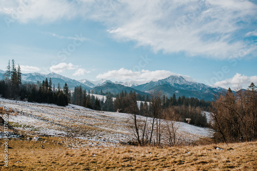 Zakopane  tatry  Podhale  g  ry  widok    nieg  zima