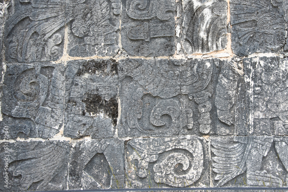 mayan stone wall texture
