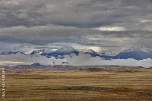 Beckoning mountain wilderness scenery near Big Timber, Montana, United States