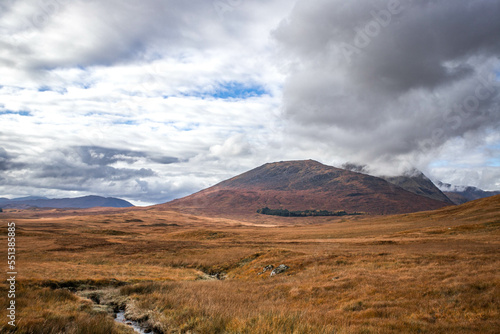 clouds in the mountains