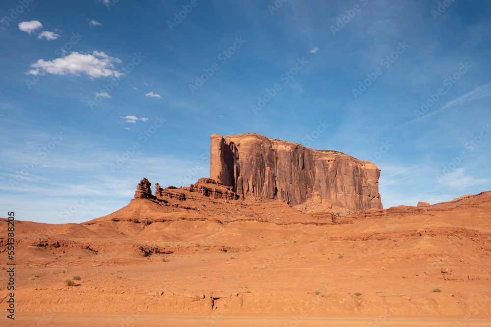 scenic view to the butte in monument valley, USA scenic view to the butte in monument valley, USA