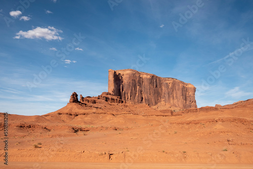 scenic view to the butte in monument valley  USA