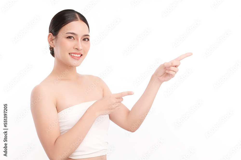 Beautiful young asian woman with clean fresh skin on white background, Face care, Facial treatment, Cosmetology, beauty and spa, Asian women portrait. Beautiful young asian woman with clean fresh skin on white background, Face care, Facial treatment, Cosmetology, beauty and spa, Asian women portrait.