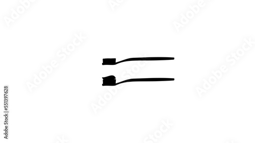 Toothbrush silhouette