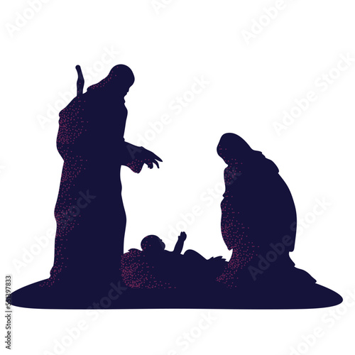 saint mary and joseph with jesus