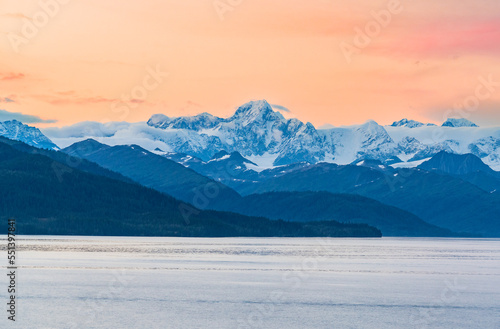 Sunset in the Alaska Range