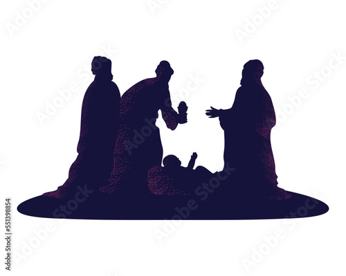 Billede på lærred the three wise men design