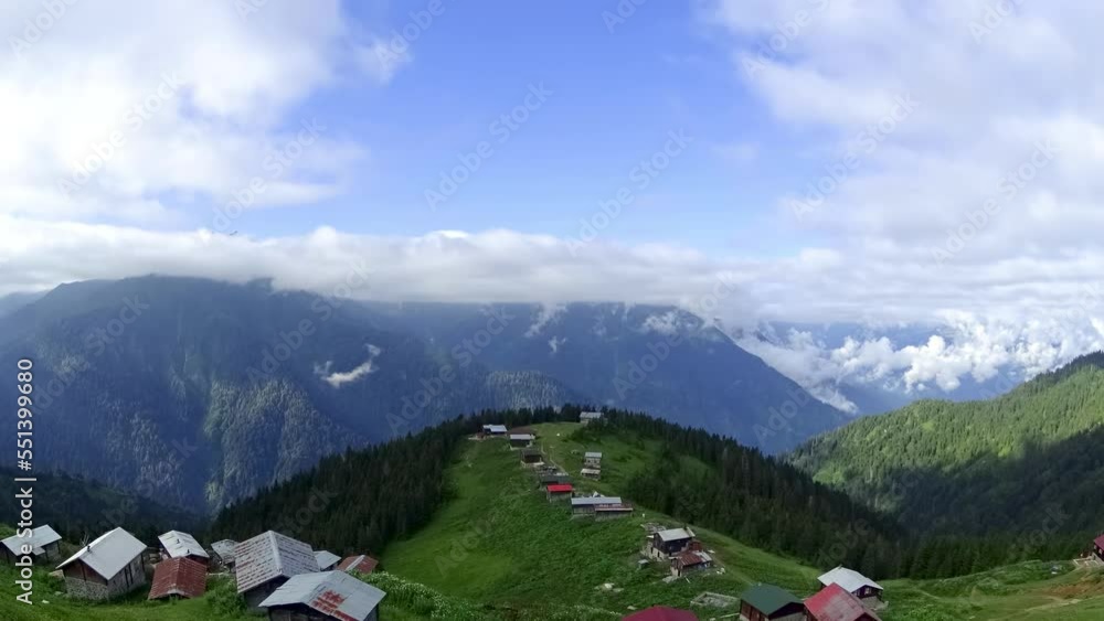 Karadeniz Rize Turkey Time lapse video of Pokut plateau in the Black Sea Karadeniz region in ...