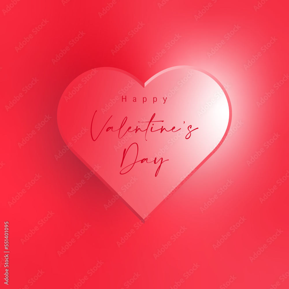 valentine card with red heart valentine card with red heart
