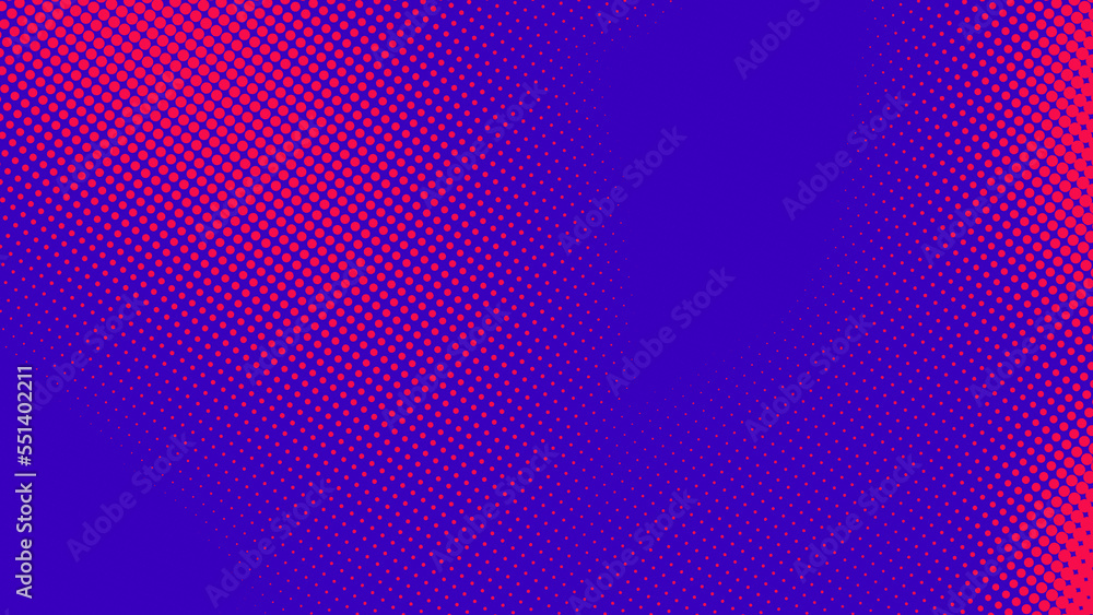 Abstract dots halftone purple pink color pattern gradient texture background.