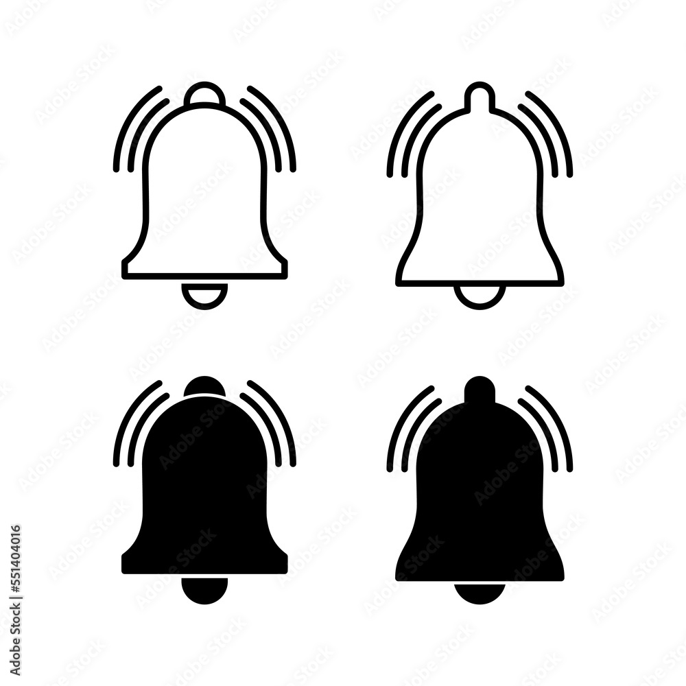Bell Icon vector for web and mobile app. Notification sign and symbol for web site design Bell Icon vector for web and mobile app. Notification sign and symbol for web site design