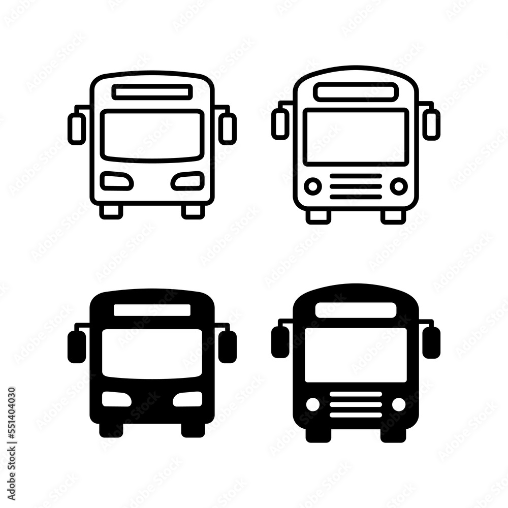 Bus icon vector for web and mobile app. bus sign and symbol. transport symbol Bus icon vector for web and mobile app. bus sign and symbol. transport symbol