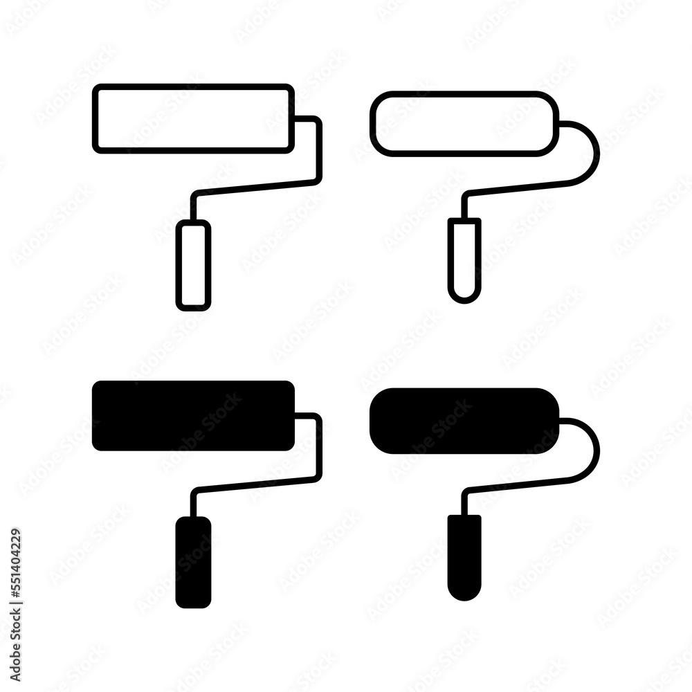 Paint icon vector for web and mobile app. paint brush sign and symbol. paint roller icon vector Paint icon vector for web and mobile app. paint brush sign and symbol. paint roller icon vector