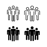 People icon vector for web and mobile app. person sign and symbol. User Icon vector