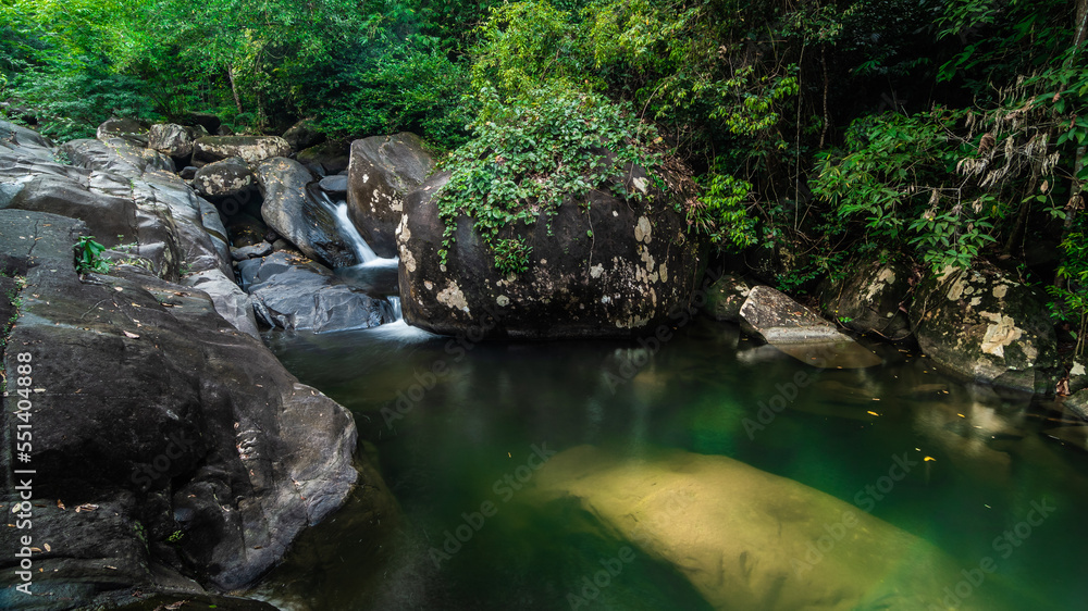 landscape of emerald water stream landscape of emerald water stream
