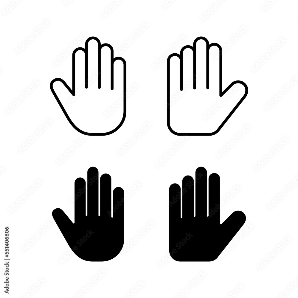 Hand icon vector for web and mobile app. hand sign and symbol. hand gesture Hand icon vector for web and mobile app. hand sign and symbol. hand gesture