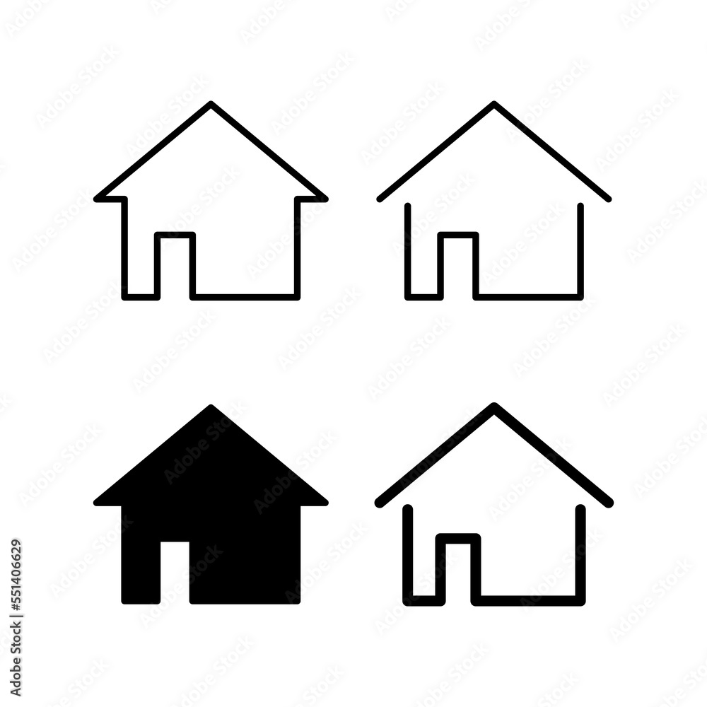 House icon vector for web and mobile app. Home sign and symbol House icon vector for web and mobile app. Home sign and symbol