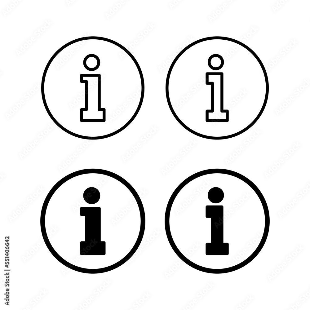 Info sign icon vector for web and mobile app. about us sign and symbol. Faq icon Info sign icon vector for web and mobile app. about us sign and symbol. Faq icon