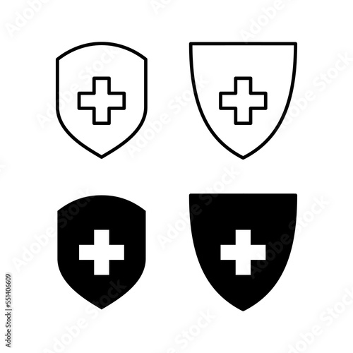 Health insurance icon vector for web and mobile app. Insurance document sign and symbol