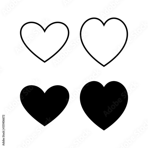 Love icon vector for web and mobile app. Heart sign and symbol. Like icon vector.
